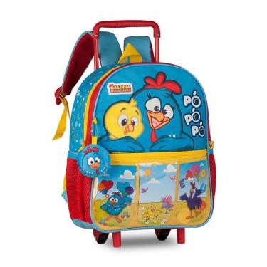 Imagem de Mochila Carrinho Escolar Galinha Pintadinha Bolsa Infantil-Unissex
