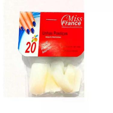 Imagem de Unhas Postiças Miss France Plástico Resistente - Vários Tamanhos, Exce
