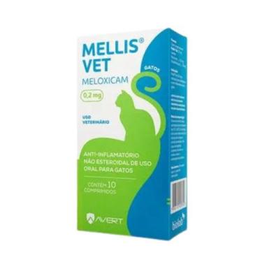 Imagem de Anti-Inflamatório Mellis Vet 0,2mg 10 Comprimidos Gatos Cães