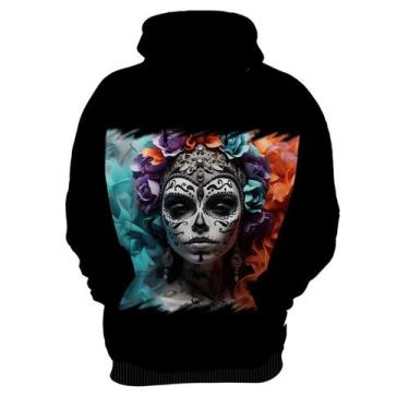 Imagem de Blusa de Frio La Catrina Mexicana Dama Esqueleto 8 - Kasubeck Store, I