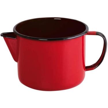 Imagem de Caneca esmaltada com bico 1 litro N12 - Ewel, Vermelho
