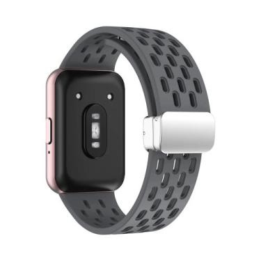 Imagem de Pulseira Magnética Samsung Galaxy Fit 3 Com Fivela De Metal E Faixa De