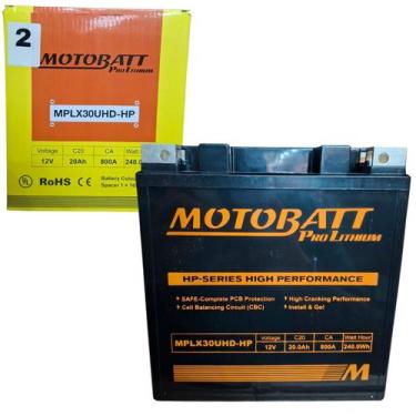 Imagem de Motobatt mlx30uhd-hp 12v 20ah 800cca harley davidson y60n24a y60n24alb
