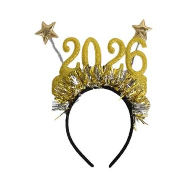 Imagem de Faixa De Cabelo Digital De Natal E Réveis De Ano Novo, 2 Peças, Faixa 