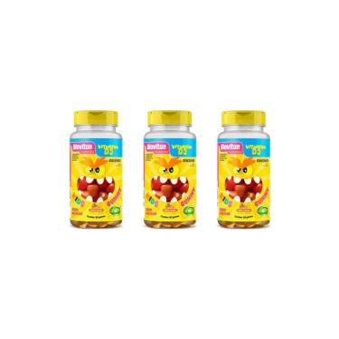 Imagem de Kit 3 Bioviton Gummy Vitamina D3 Kids 3x30 gomas Unilife-Unissex