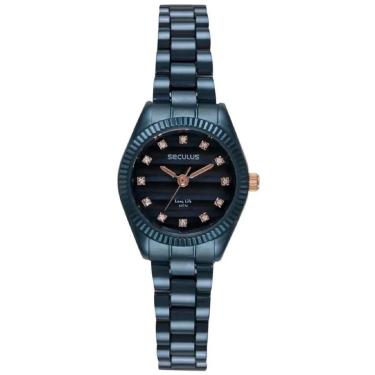 Imagem de Relógio Seculus 77362LPSVEA1 Feminino 24 mm Aço Inox-Feminino