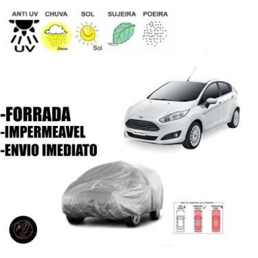 Imagem de Capa de Cobrir Carro FIESTA FORRADA M- Impermeável e Total Proteção  -