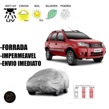 Imagem de Capa de Cobrir Carro ECOSPORT FORRADA G- Impermeável e Total Proteção 
