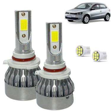 Imagem de Kit Super Led Gol G6 2013 a 2016 Farol de Milha HB4 20000 Lumens - Lux