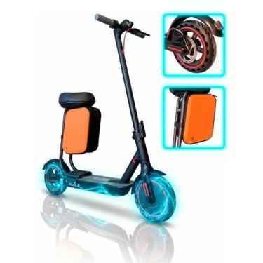 Imagem de Patinete Elétrico com Amortecedor Premium Dobrável 35km até 120kg Moto