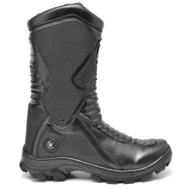 Imagem de Bota Coturno Militar Masculina Tática Motoqueiro Tornado Couro Proteto