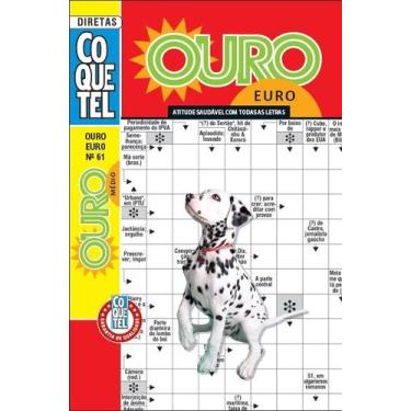 Imagem de Palavras-Cruzadas Diretas Coquetel Ouro Euro 61 - Coquetel - NF