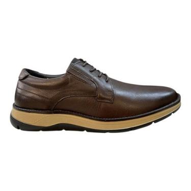 Imagem de Sapato Masculino Ferracini Fluence Casual Social Couro 5540-559I Marro