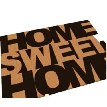 Imagem de Capacho Tapete de Porta com estampa Home Sweet Home Tamanho 38x57cm - 