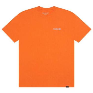 Imagem de Camiseta Hurley Classic SM26 Masculina Ocre, GG, Laranja