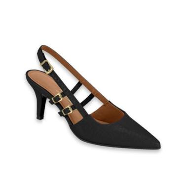 Imagem de Sapato Scarpin Feminino Vizzano 1185.1148, 35, Preto