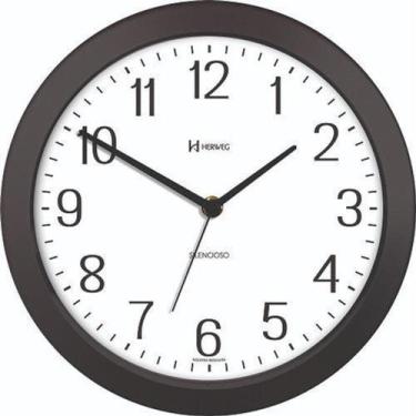 Imagem de Relógio de Parede Silencioso Herweg Preto e Branco