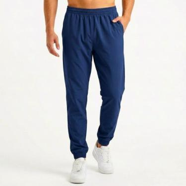 Imagem de Calça Jogger Masculina em Tactel Esportiva Academia Treino Fitness Con