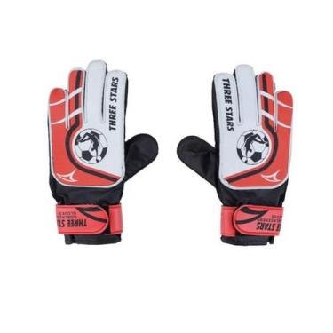 Imagem de Luva de Goleiro Infantil Three Stars, Vermelho, Grande