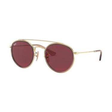 Imagem de Óculos de Sol Juvenil Ray-Ban RJ9647S 281/75 46, Dourado