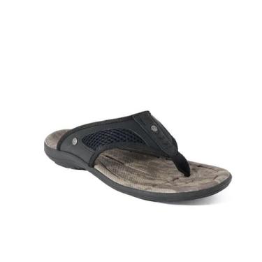 Imagem de Chinelo Vudalfor Couro Masculino 7748, Preto, 41