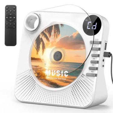 Imagem de Reprodutor de CD Greadio Bluetooth com Duplo Alto-Falante e Controle R