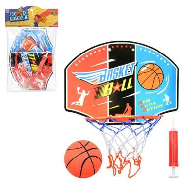 Imagem de Cesta de Basquete C/Bola e Bomba, Jogo de Basquete - Art Brink