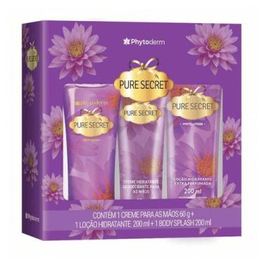 Imagem de Kit Phytoderm Pure Secret Body Splash 200ml+ Loção 200ml+Creme de Mãos