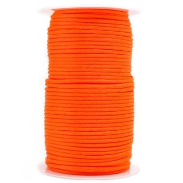 Imagem de Cordão de Cetim Rabo de Rato 4mm 100 Metros - artePunto, LARANJA NEON