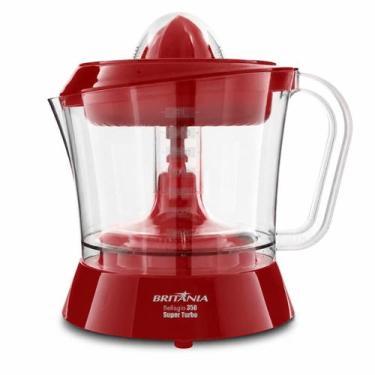 Imagem de Espremedor De Frutas Turbo 350W Vermelho Britânia Laranja Suco Extrato