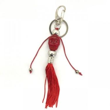 Imagem de Chaveiro Crânio  Vermelho Em Murano 16 Cm - Lua Mistica