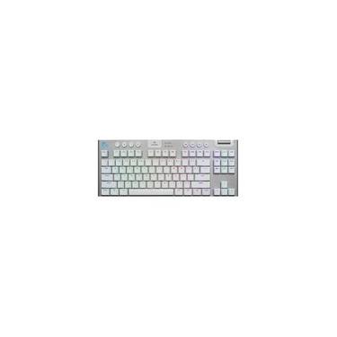 Imagem de Teclado Mecânico Gamer Sem Fio Logitech G915 X Lightspeed, Design TKL RGB Lightsync, USB ou Bluetooth e Switch GL Tactile, Branco - 920-012732
