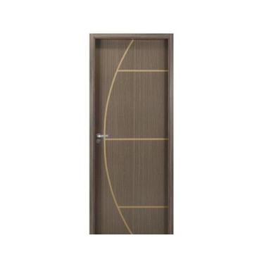 Imagem de Kit Porta de Madeira Decorada 215x64cm com Batente de MDF Ultra 10cm G