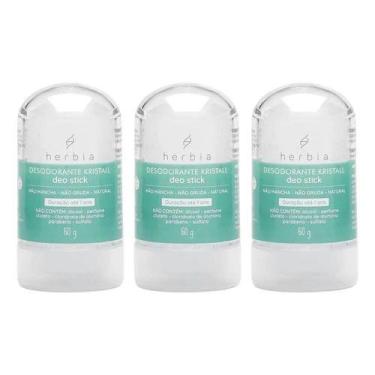 Imagem de Kit 3 Desodorante Kristall 60g Hérbia - Herbia