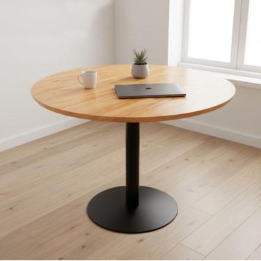 Imagem de Base de Mesa Jantar Metal Pintura Epóxi Preta Antiferrugem Alta Duraçã