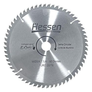 Imagem de Lamina Serra Circular Widea 7.1/4 X20mm 60 D Mdf / Aluminio 31192 - HE
