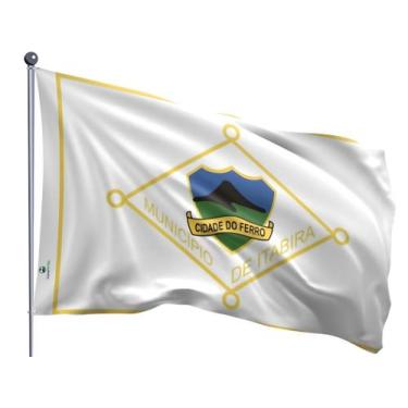 Imagem de Bandeira do Município de Itabira Uma Face Estampada Tamanho 70x100cm -
