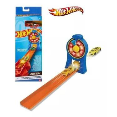 Imagem de Pista Hot Wheels Girar E Marcar Com Carrinho Acrobacias - Mattel