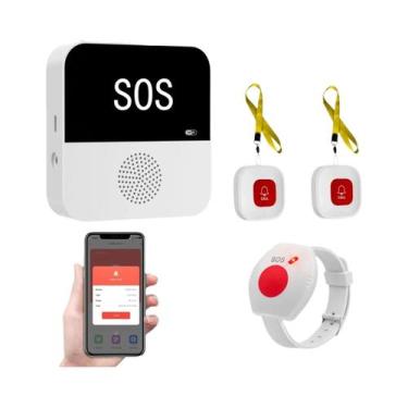 Imagem de Botão De Chamada De Emergência Para Idosos, Sistema De Alarme WiFi Tuy