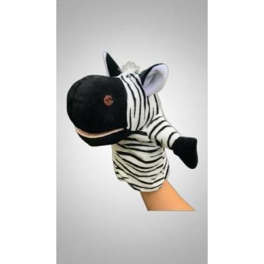 Imagem de Fantoche Zebra Pelúcia Mão Teatro Infantil 25cm - Congratulations Stor