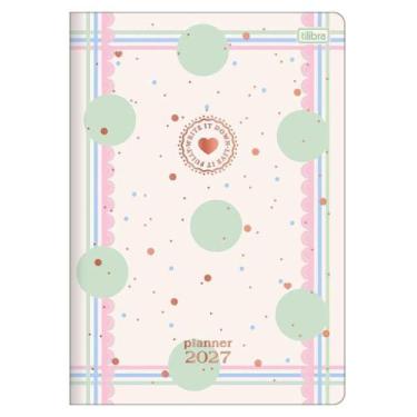 Imagem de Agenda Planner Soho 2027 Grampeado 20 Folhas Bolas - Tilibra - Tendtud
