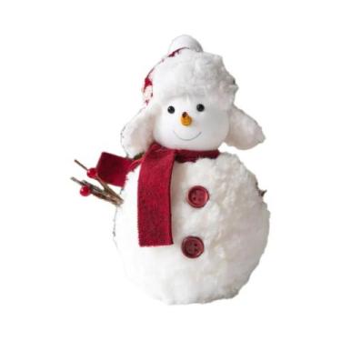 Imagem de Boneco De Neve De Natal Em Pelúcia Tricotada, Ornamento De Decoração D