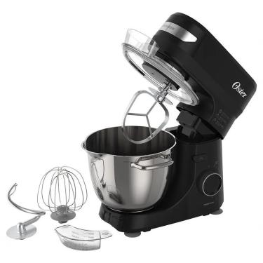 Imagem de Batedeira Planetária Oster Obat Bowl Inox 850W Preto 110V com 3 Batedores