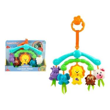 Imagem de Mobile Chocalho Infantil Zoologico Carrinho E Berço R3352 - BBR TOYS
