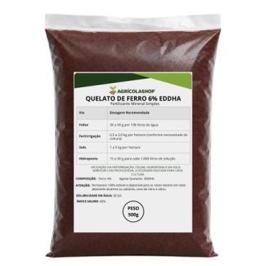 Imagem de Adubo Dripsol 500g Quelato de Ferro 6% Nutrição de Plantas com Deficiê
