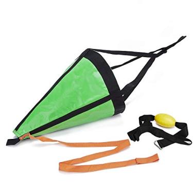 Imagem de MOPHOEXII Drift Sock gota de âncora marinha com boia de arnês, freio marítimo para barco marítimo/iate/jet ski/inflável/barco elétrico/veleiro (111 cm para barco de 5,5 a 6 m)