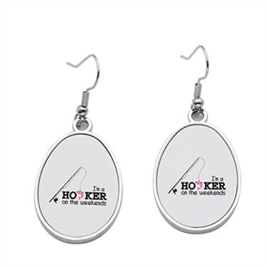 Imagem de Brinco I'm Hooker on the weekends - Brincos com pingente para meninas - Presente de festa de aniversário dos namorados