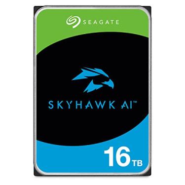 Imagem de Seagate Disco rígido interno de vídeo Skyhawk AI 16TB – 3,5 polegadas SATA 6Gb/s 256MB Cache para sistema de câmera de segurança DVR NVR com gerenciamento de integridade da unidade e serviços de