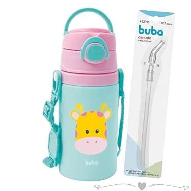 Imagem de GARRAFINHA BUBA ALUMINIO + CANUDO SILICONE EXTRA MODELOS (Girafinha)