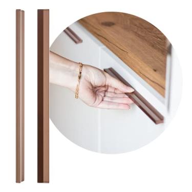 Imagem de Puxador De Guarda Roupa Slim Porta Moveis Alumínio 256mm ASA (Cobre Fosco)